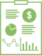 image shows a clipboard with charts, graphs, and a dollar sign — it represents Financial Report