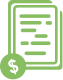 Financial Document or Invoice Icon