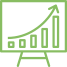 Financial accounting and budgeting icon